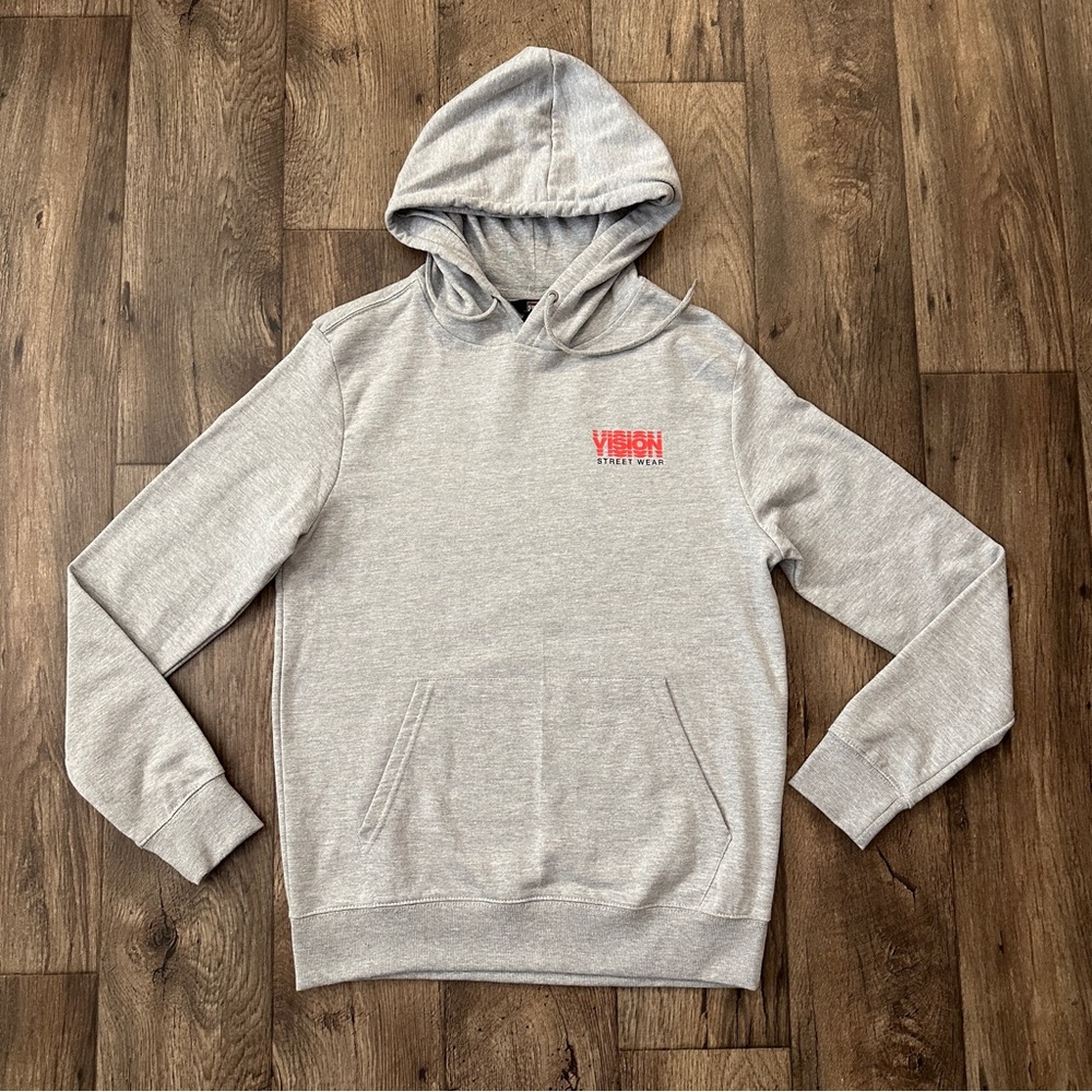 Vision Street Wear Hoodie Hooded Sweater Men’s Size S Gray